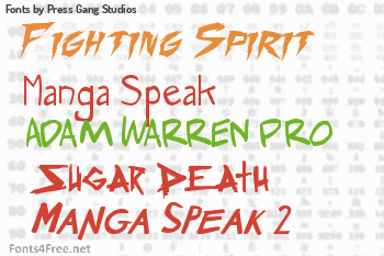 Press Gang Studios Fonts