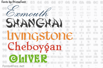 PrimaFont Fonts