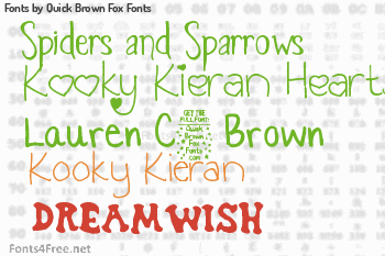 Quick Brown Fox Fonts Fonts
