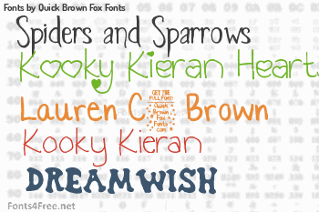 Quick Brown Fox Fonts Fonts