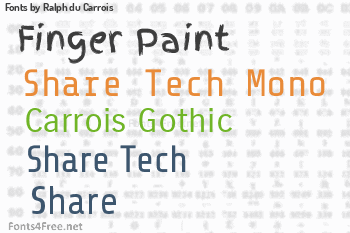 Ralph du Carrois Fonts