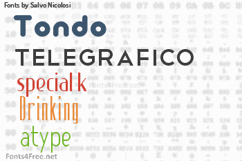 Salvo Nicolosi Fonts