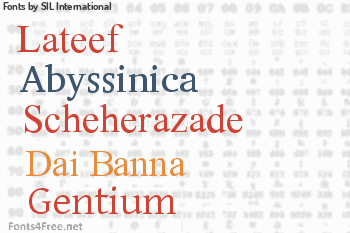 SIL International Fonts