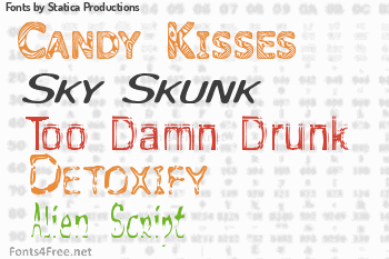 Statica Productions Fonts