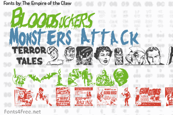 The Empire of the Claw Fonts