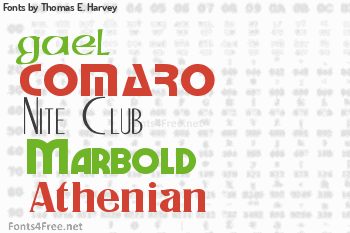 Thomas E. Harvey Fonts