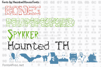 Haunted House Fonts Fonts