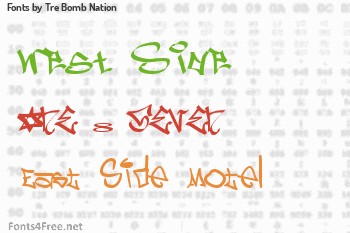 Tre Bomb Nation Fonts