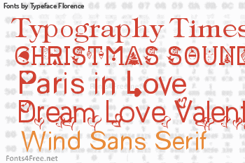 Typeface Florence Fonts