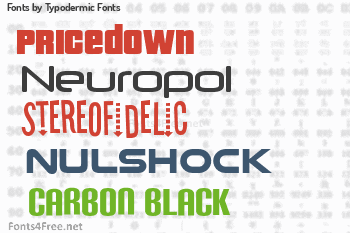 Typodermic Fonts Fonts