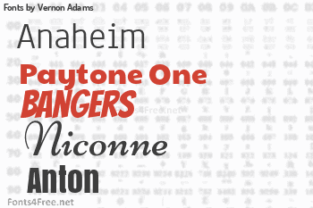 Vernon Adams Fonts