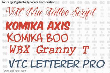 Vigilante Typeface Corporation Fonts