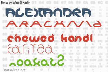 Wino S Kadir Fonts