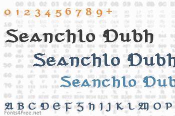 Seanchlo Dubh Font