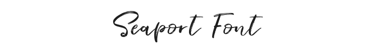 Seaport Font Preview