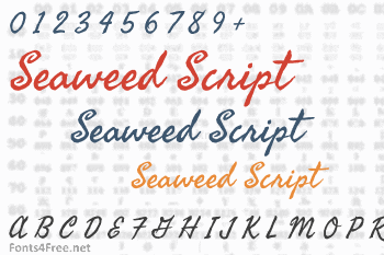 Seaweed Script Regular font - Free fonts on Creazilla