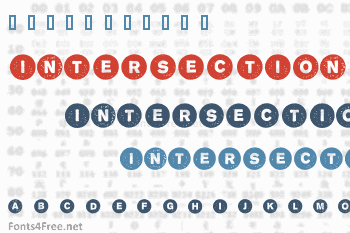 Section Intersection Font