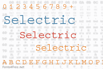 Selectric Font