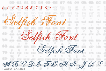 Selfish Font