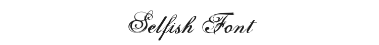 Selfish Font