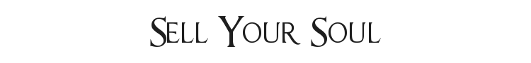 Sell Your Soul Font