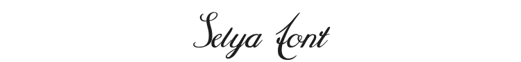 Selya Font Preview