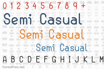 Semi Casual Font