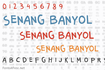 Senang Banyol Font