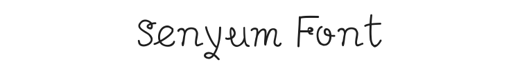 Senyum Font Preview