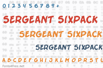 Sergeant Sixpack Font