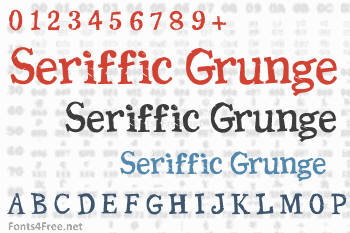 Seriffic Grunge Font