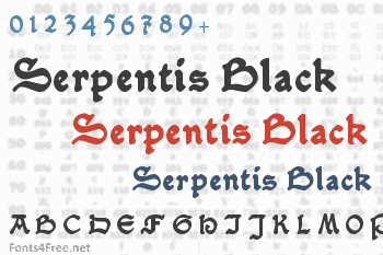 Serpentis Black Font