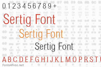 Sertig Font