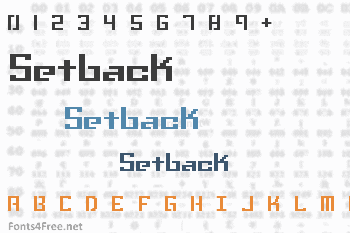 Setback Font