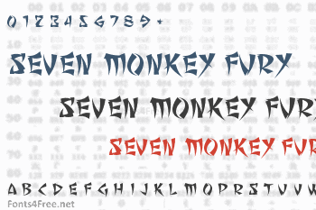 Seven Monkey Fury Font