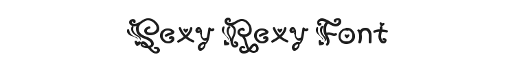 Sexy Rexy Font Preview