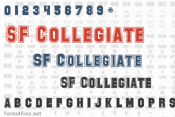 SF Collegiate Font