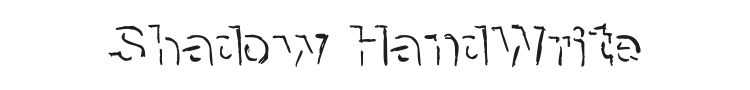 Shadow HandWrite Font