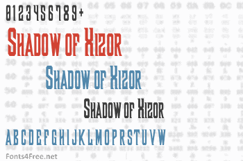 Shadow of Xizor Font