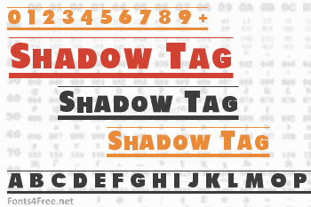 Shadow Tag Font