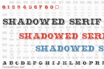 Shadowed Serif Font