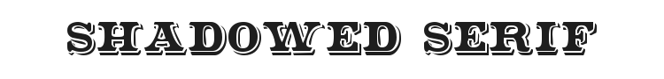 Shadowed Serif Font