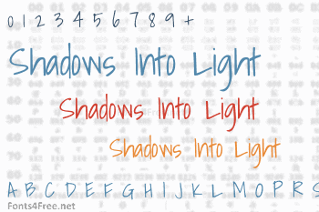 Shadows Into Light Font