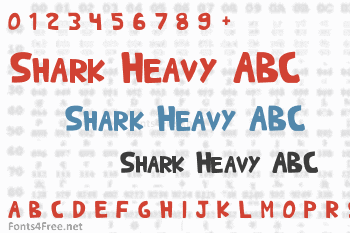 Shark Heavy ABC Font