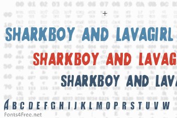 SharkBoy and LavaGirl Font