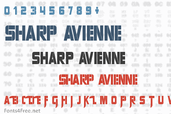 Sharp Avienne Font