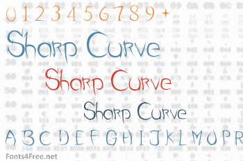 Sharp Curve Font