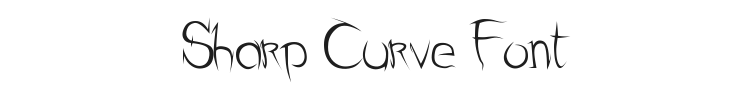 Sharp Curve Font Preview