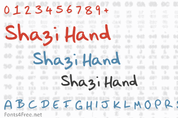 Shazi Hand Font