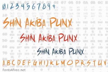 Shin Akiba Punx Font